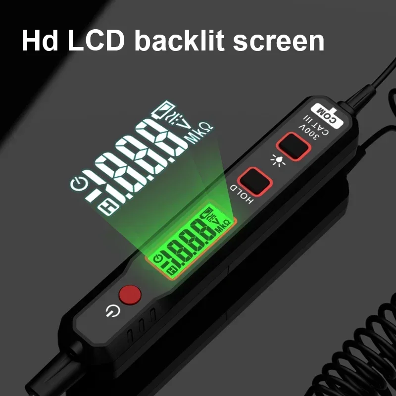 HT86A/B Car Voltage Detector Pen 100V Non-Contact Adjustable DC Voltage Backlight Tester Car Fault Maintenance Circuit Test Pen