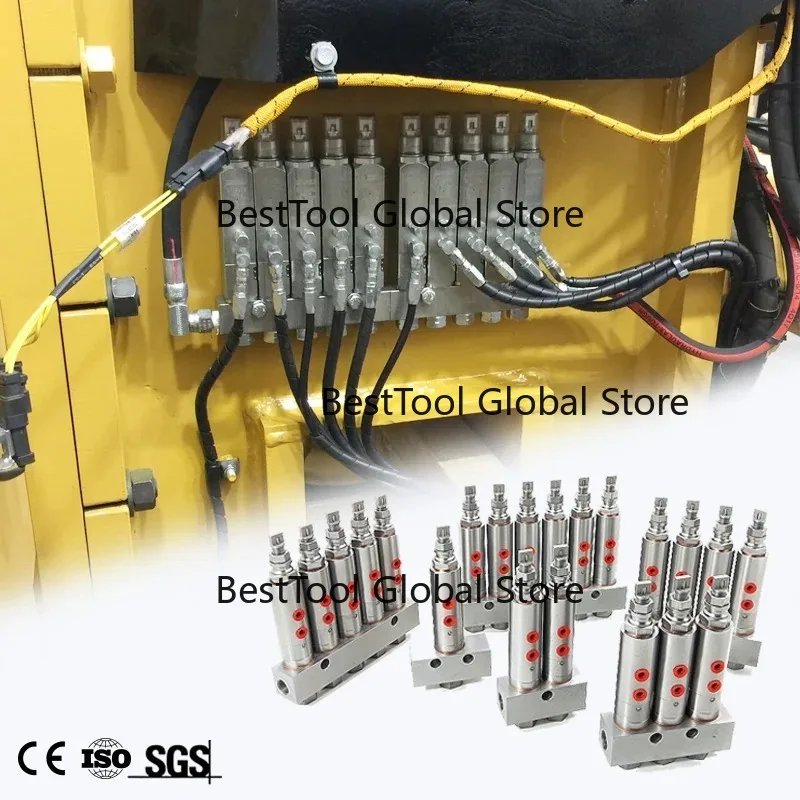 Grease Lubrication Distributor Nozzle Lubrication Metering D-ces Grease Distributor Single-Line Lubrication Grease Injectors