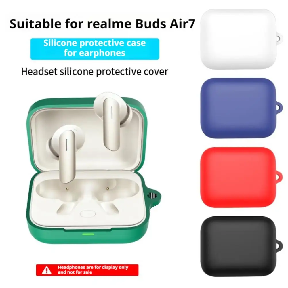 Earphone Case For Realme Buds Air 7 Soft Silicone Cover Headphone Earbud Protective Housing Case Bag Z1C8