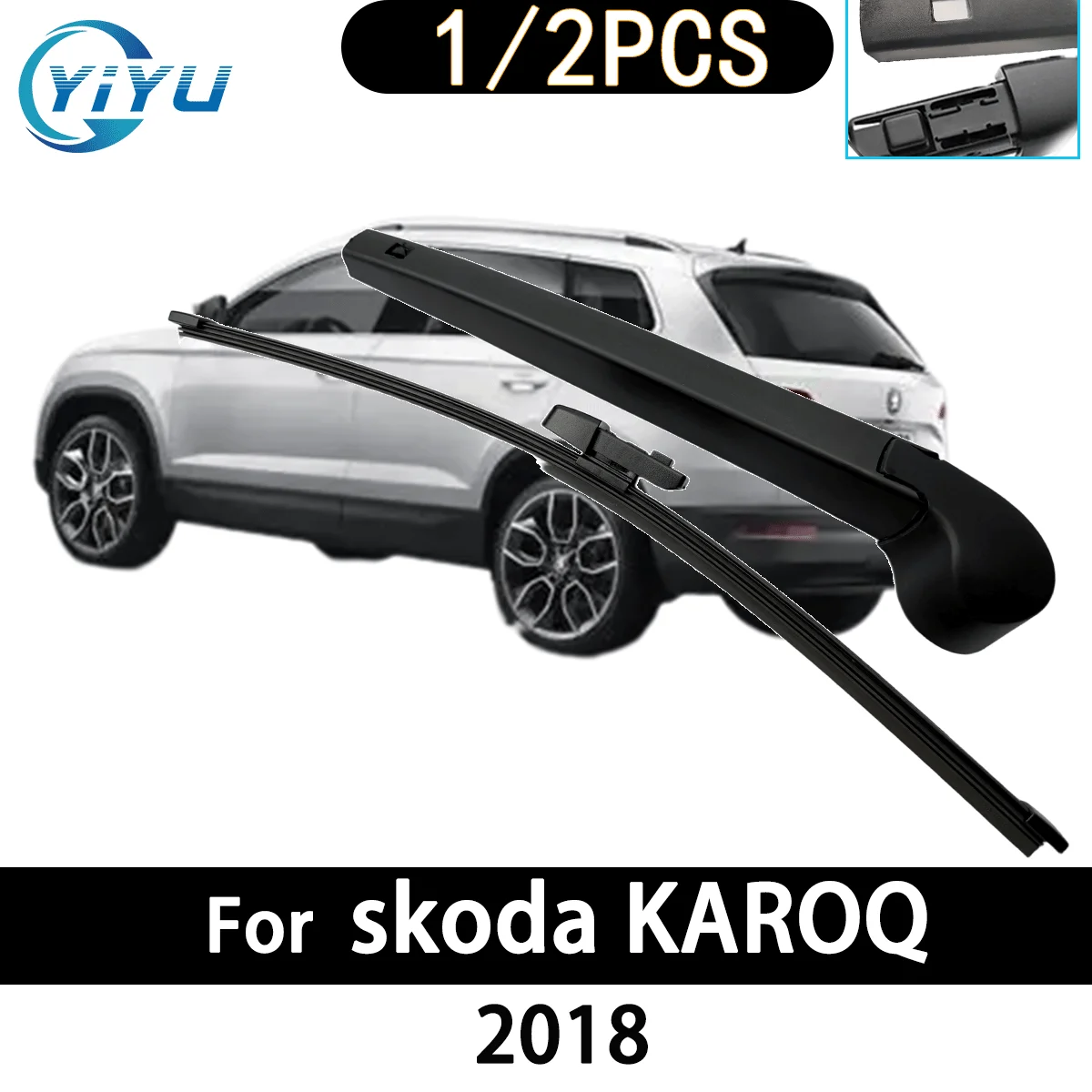 

1/2 шт. автомобильный рычаг заднего стеклоочистителя, щетка стеклоочистителя для skoda KAROQ 2018, автомобильные аксессуары, аксессуары