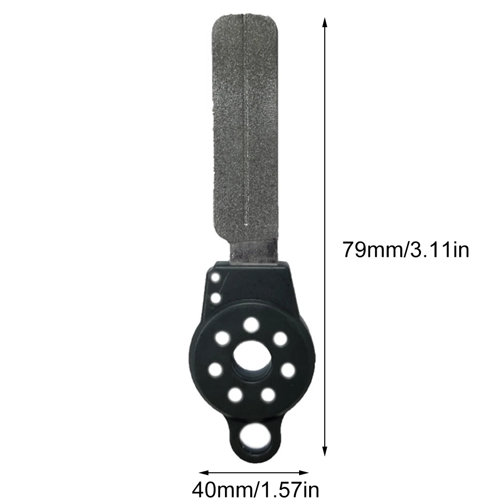 مزدوجة الجانب هوك ملف المحمولة أداة تجليخ متعددة الوظائف أداة شحذ الماس الصغيرة طحن الصيد هوك ملحقات صيد سمك #6