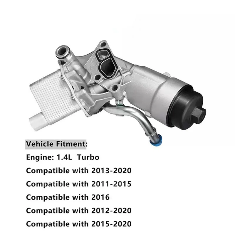 -AT52 엔진 오일 라디에이터 쿨러 어셈블리 55568539 650039 88179-91400 Chevy Cruze Sonic Trax Buick Encore 1.4L 용