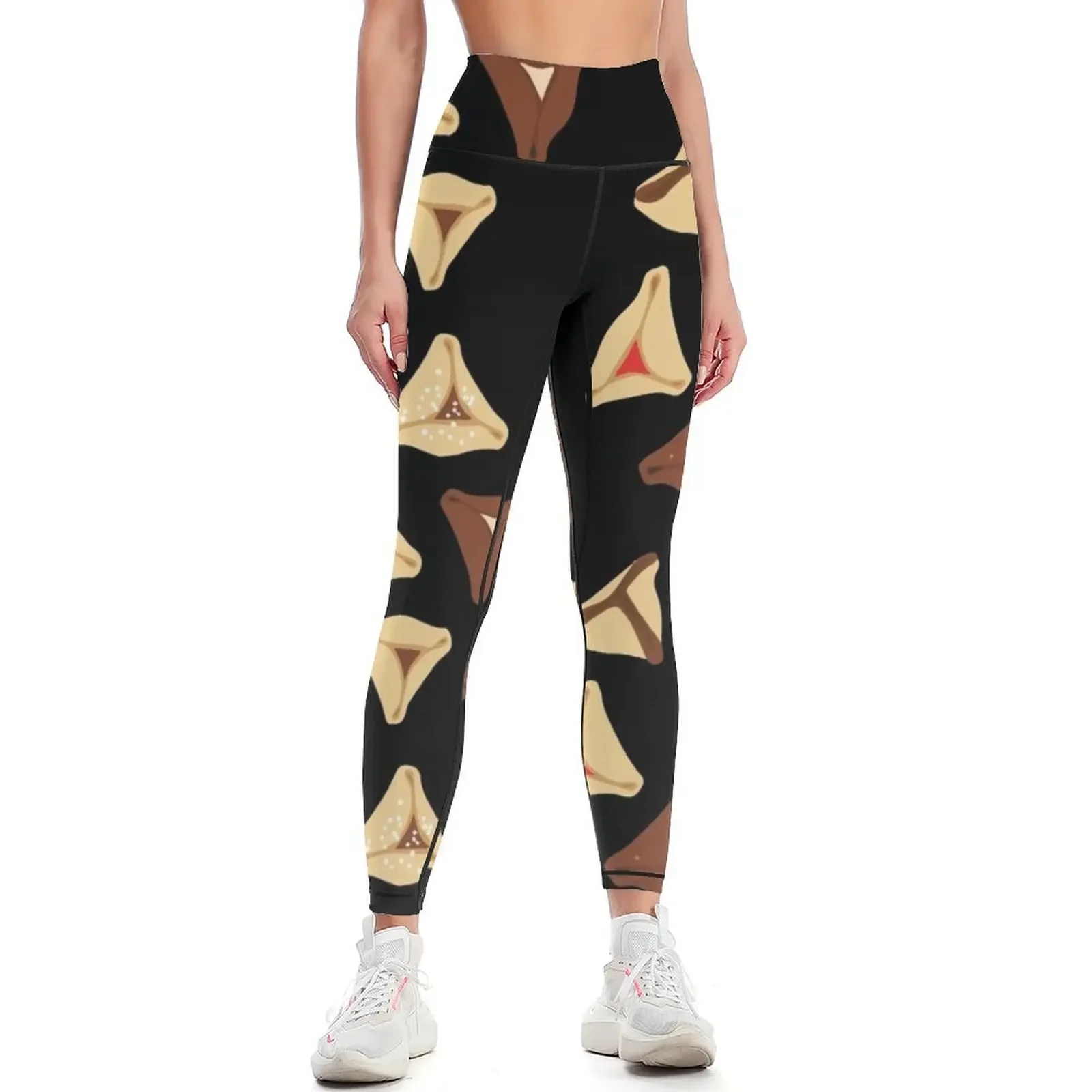 

Hamantaschen purim Leggings Sports female gym's sportswear Women sports sport legging Womens Leggings