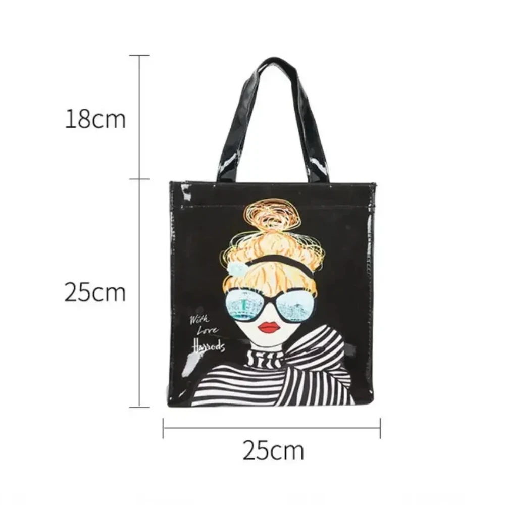 

Sacs à main de Shopping d'été en PVC, fourre-tout écologique pour femmes, sac de plage étanche et réutilisable