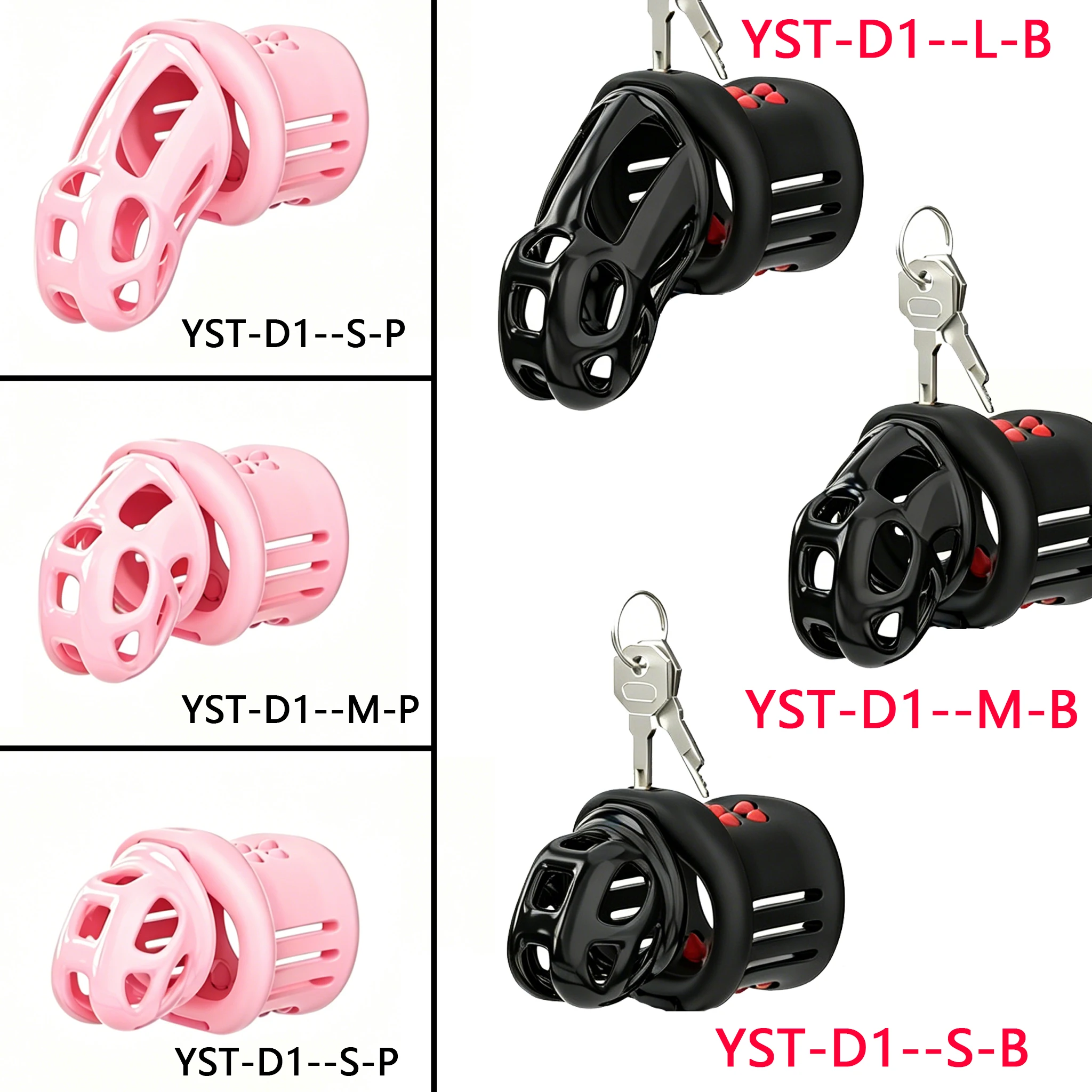 Male Chastity Cage Chastity Lock with Cock Rings for Beginner Sissy Chastity Belt BDSM Abstinence Penis Plug Sex Toys 18+