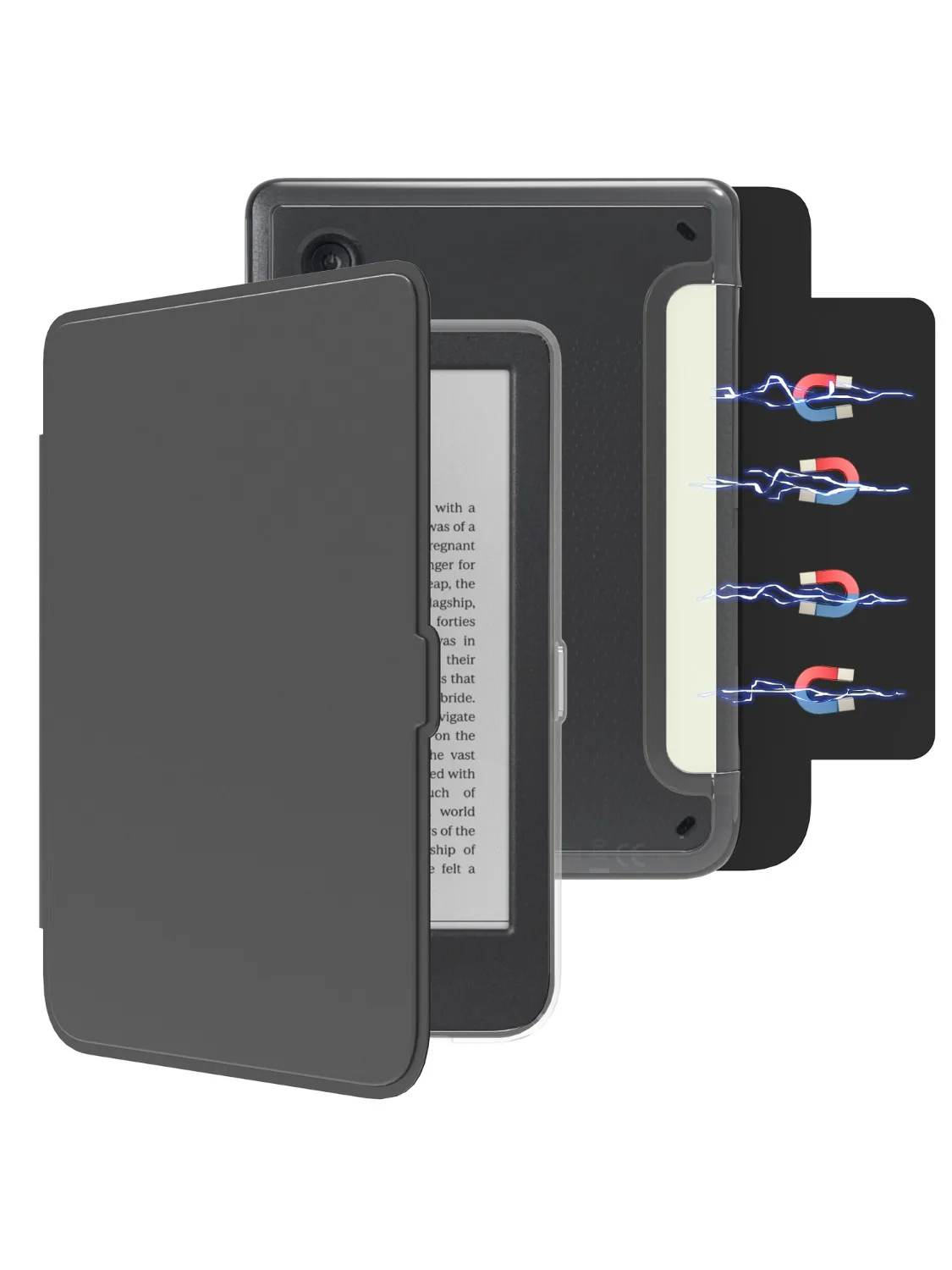 Afneembare hoes voor Kobo Clara Kleur B/W 2E 6 " Case Smart Adsorptie Zachte TPU-rand Harde PC-achterkant Auto Sleep/Wake - afbeelding 2