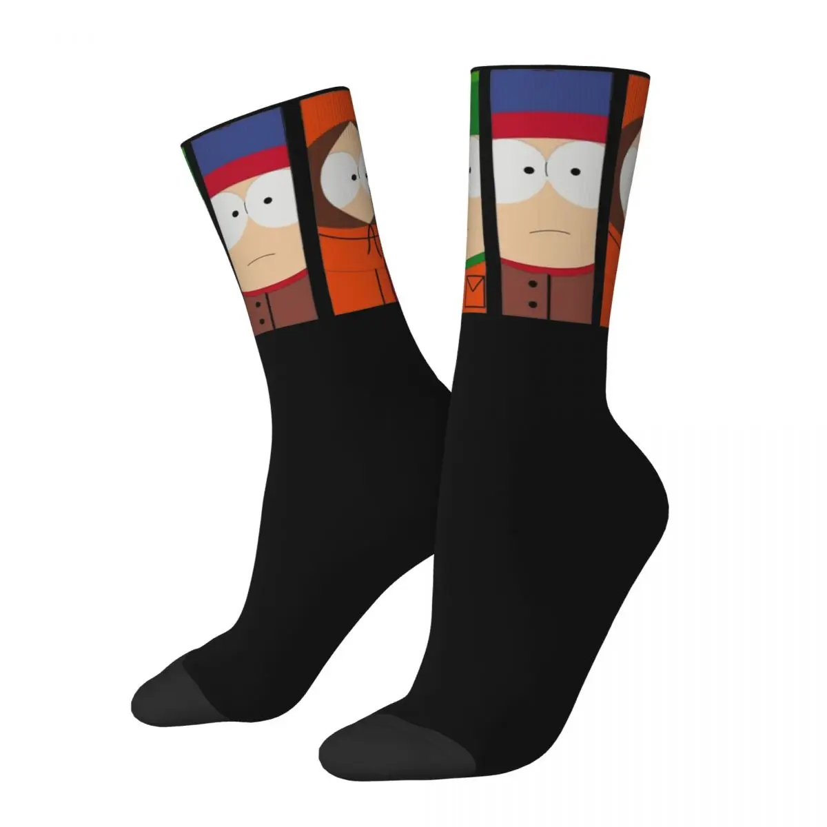 Southpark Anime Product Crew Socks Flexible Southpark All Characters Sport Long Socks Super Soft for Womens Best Gift Idea