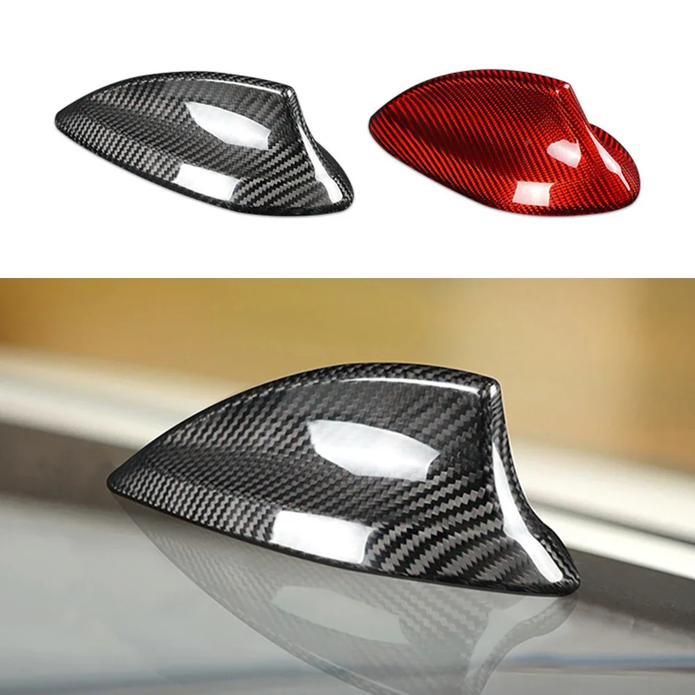 

Real 100% Carbon Fiber Car Roof Shark Fin Aerial Antenna Cover For BMW F30 F22 F80 F87 G20 F32 F36 F82 G30 G38 F90 G11 G12