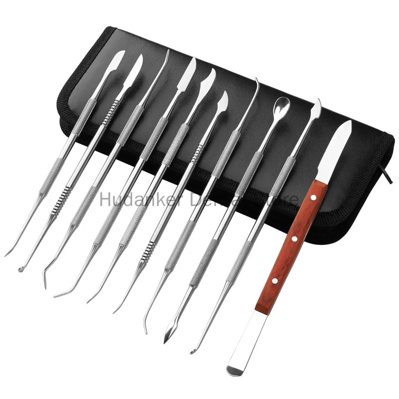 Dental Wax Carver Mixing Spatula Knife Stainless Steel Teeth Wax Carving Kit Dentistry Dentist Tools Dental Instrument Materials