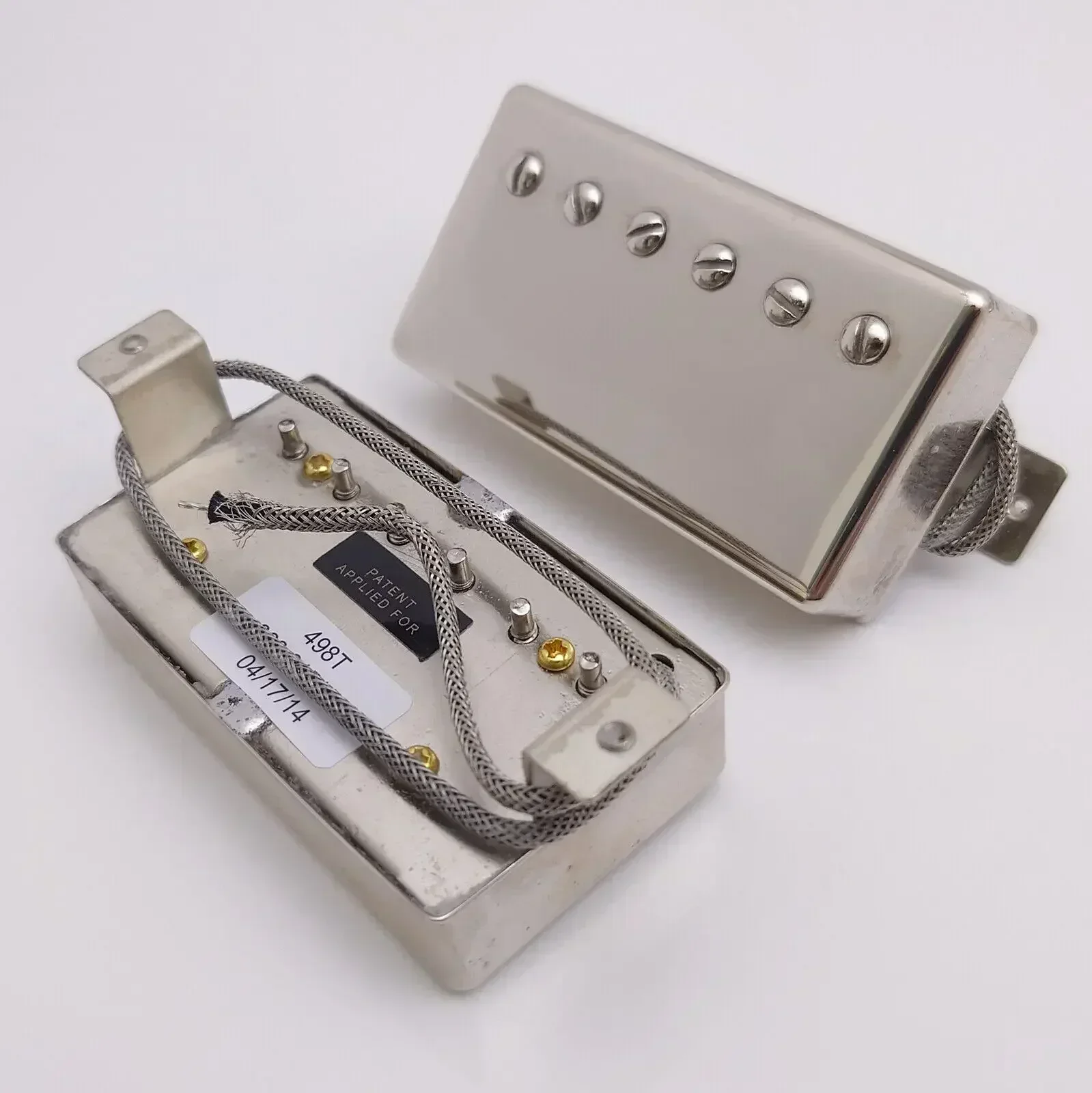 

H X Shop Store--Guitar Pickups 498R 498T Humbucker Alnico V Pickup Set 2Conductor for Electric Guitar Replacement Parts