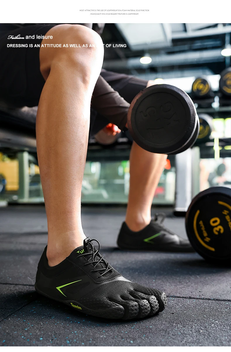 Professionelle Fünf-Zehen-Gym-Trainingsschuhe, Indoor-Sportschuhe, Komfort-Gewichtheber-Trainingsschuhe, Wander- und Watschuhe, rutschfest – Detail 20