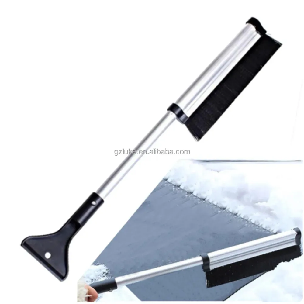 Telescopic Ice Scraper Windshield Ice Breaker Glass Brush Snow Remover Cleaner Tool Auto Window Winter Snow Shovel