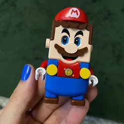 Figuras de acción de Super Mario Bros para niños, Luigi, juguetes ensamblados, muñeca de dibujos animados, regalos de Navidad, regalo de cumpleaños