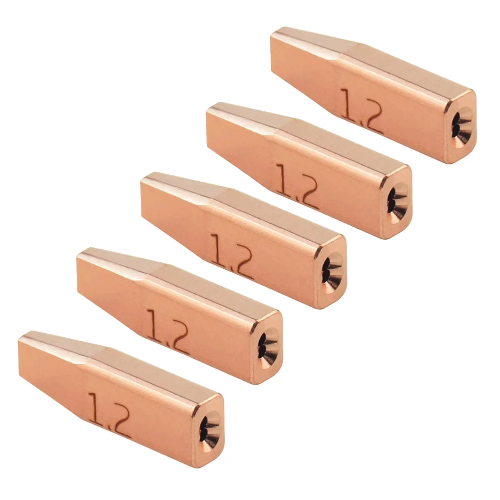 5pcs Double Wire Copper Guide Nozzle 1 0 2 0mm Compatible with For CQWY SUP21S Welding Head Low Smoke Emission
