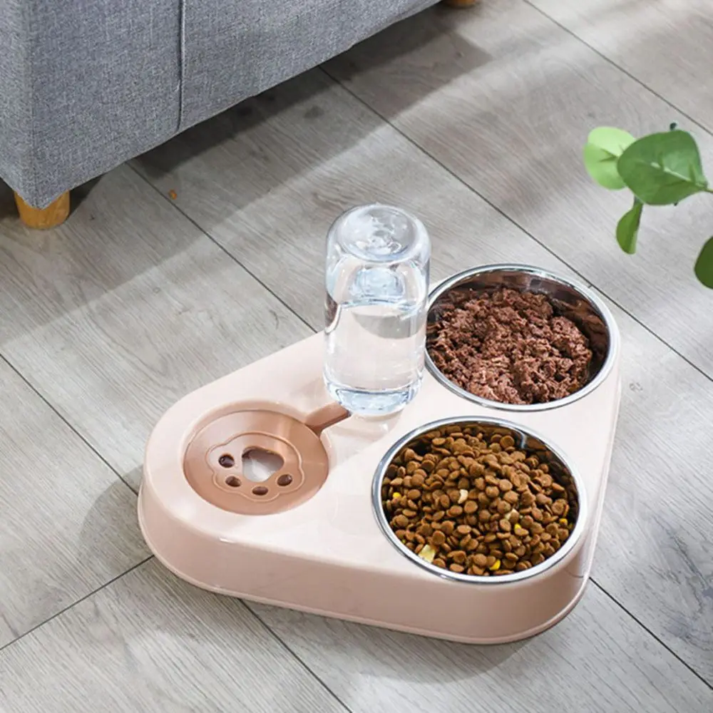 Eco-Friendly 3 in 1 Alimentatore Forniture per animali Distributore d'acqua Gabbia per cani Accessorio Ciotole per cani Alimentatore per cani da compagnia Ciotole per gatti Forniture per cani