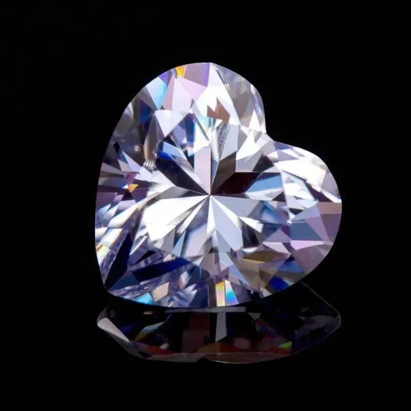 

Top Lavender Color Moissanite Stone Heart Cut Gemstone Lab Grown Diamond for Advanced Jewelry Making Gift with GRA Certificate