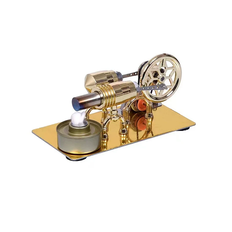 Engine Model Generator with Light Bulb Steam Engine Physics Experiment Popular Science Teaching Aids