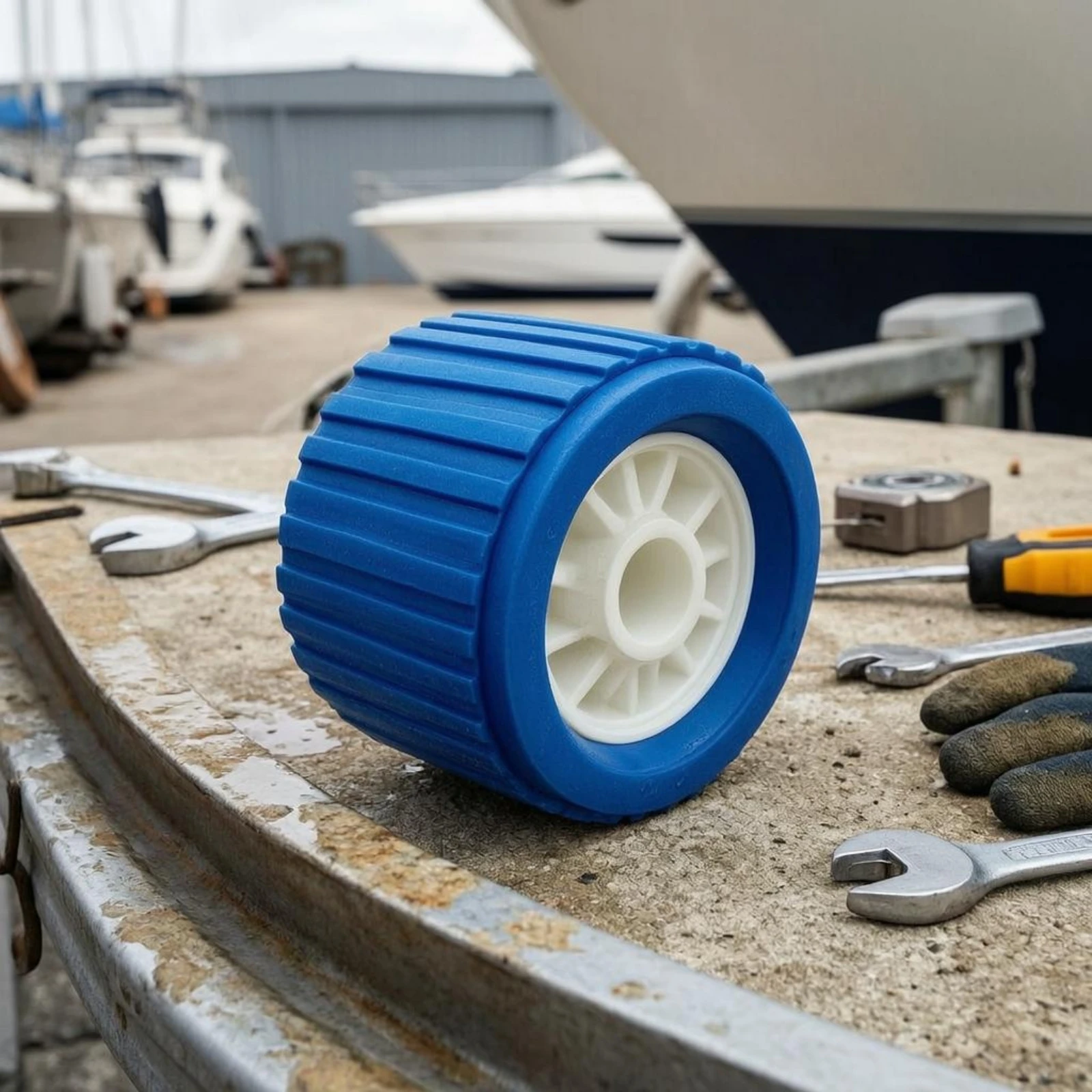 

EVA Keel Roller 108 Mm Ribbed Keel Roller Blue Cylindrical