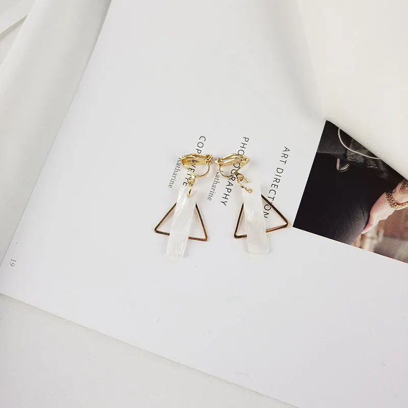 Ear Clip Without Ear Piercing Korean Version Simple Earrings Women\'s Long Tassel Ear Bone Clip 2023 NewTrend Ear Accessories