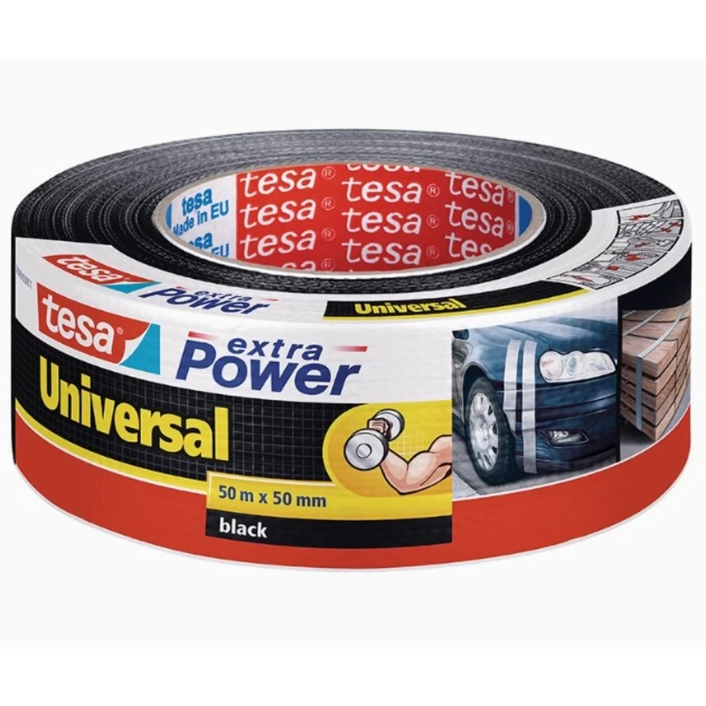 

Tesa 56389 Универсальная клейкая лента на тканевой основе, прочный клей для ремонта, фиксации и обрезки кромок