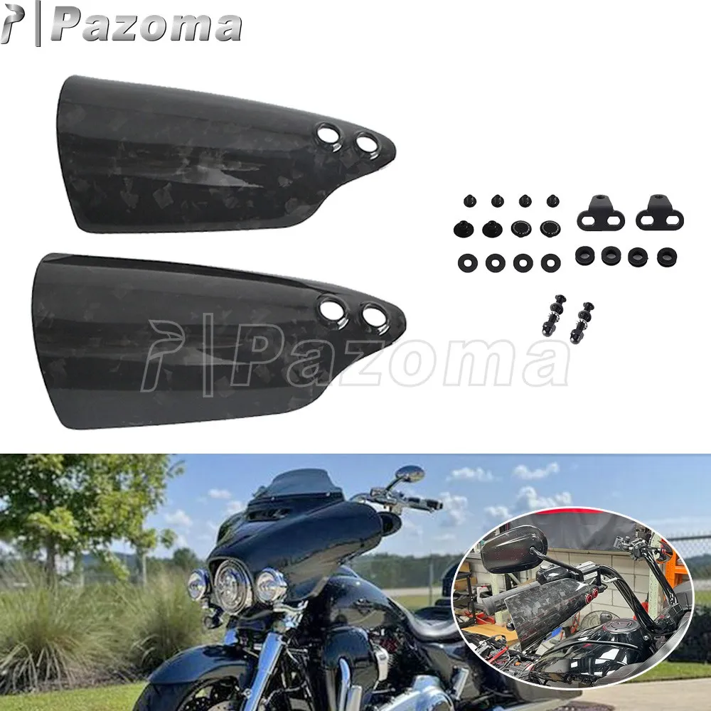 Handlebar Guards Windshield Cover Motorcycle Hand Wind Protection Handguard For Harley Electra Glide Street Glide Special FLHXS