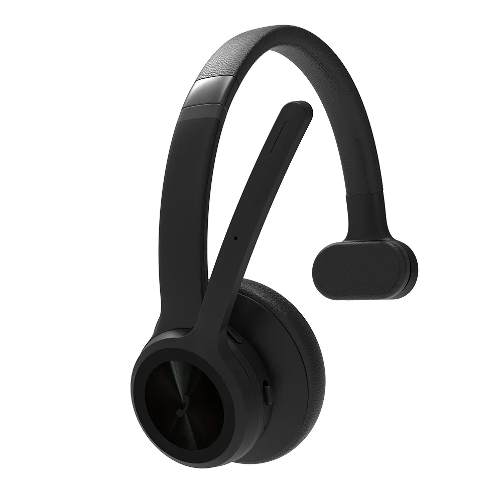 Bluetooth Headset 2024 Upgraded Version Wireless Headset with AI Noise Canceling Microphone On Ear Bluetooth Headset