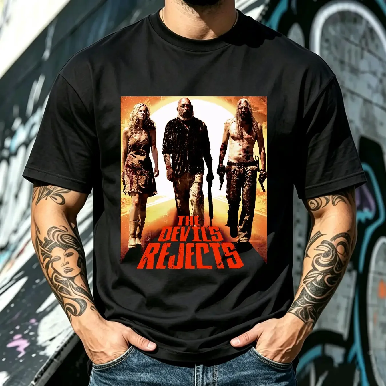 washed T Shirt Devils Rejects gift for fan new best design full sizes long or short sleeves vintage Washed Soft Unisex Stylish