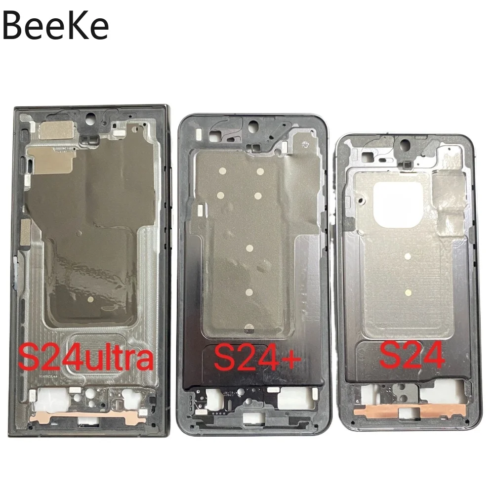 Middle Frame Ori For Samsung Galaxy S24 Ultra S24+ Plus Mid Plate Front Screen Bezel Holder LCD Display Housing S928 Replacement