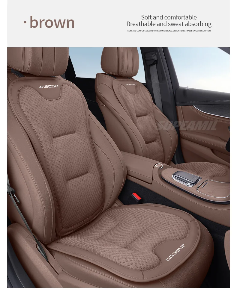 Für Chery JAECOO J5 J5EV J6 J7 J7SHS J8 J9 2024-2026 Auto-Sitzrückenlehnen-Kissenbezug Atmungsaktiver Sitzschutzbezug – Detail 20