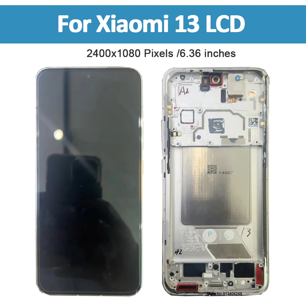 6.36\'\' AMOLED LCD For Xiaomi 13 LCD Display 2211133C 2211133G Touch Screen Digitizer Assembly Parts For xiaomi 13 LCD Replace