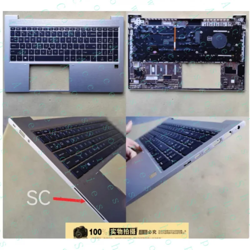 

PP+Backlit New laptop palmrest cover with keyboard for HP 750 755 850 G7 G8 Zbook Firefly 15 US