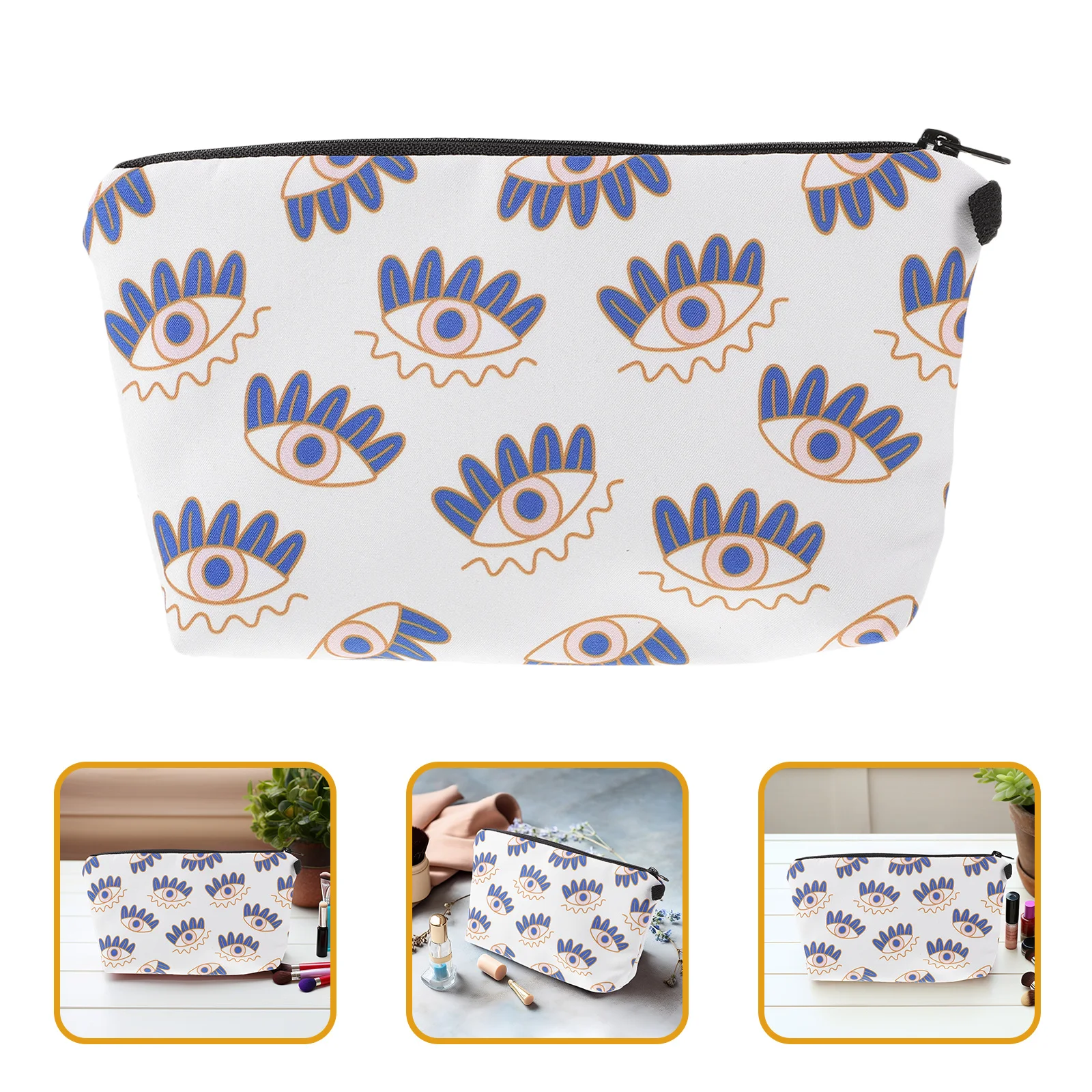 Mała wodoodporna kosmetyczka z motywem oka proroka, podróżna saszetka na zamek błyskawiczny, przenośny organizer na kosmetyki, portmonetka, kosmetyczka dla kobiet na zewnątrz.