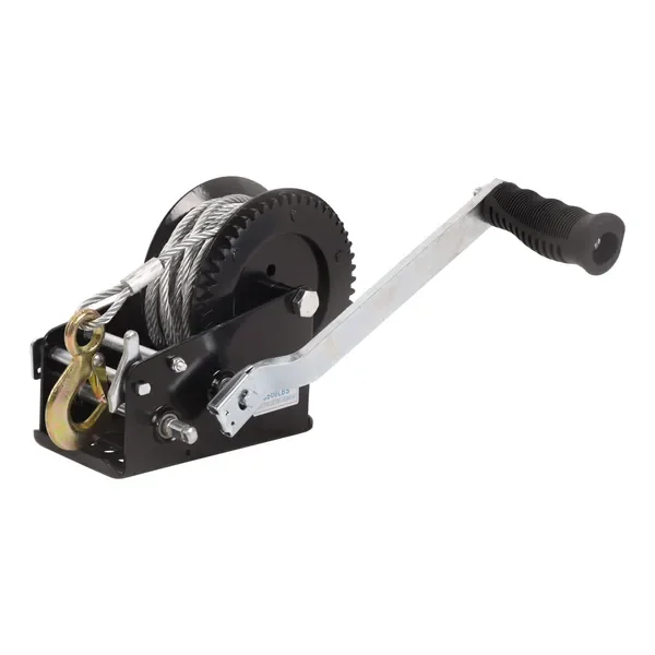 

Ручная лебедка для прицепов, лебедка для лодок, сверхмощная, с крюком и стальным тросом, ручная лебедка с храповым механизмом для прицепов, квадроциклов, UTV, лодок, морского транспорта