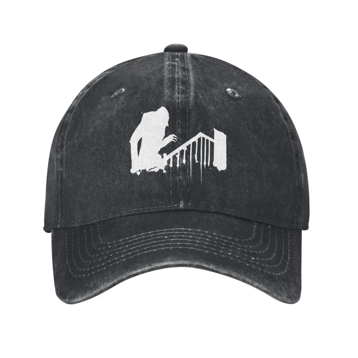 Washed Men's Baseball Cap Splatter - White Trucker Snapback Caps Dad Hat Nosferatu Golf Hats