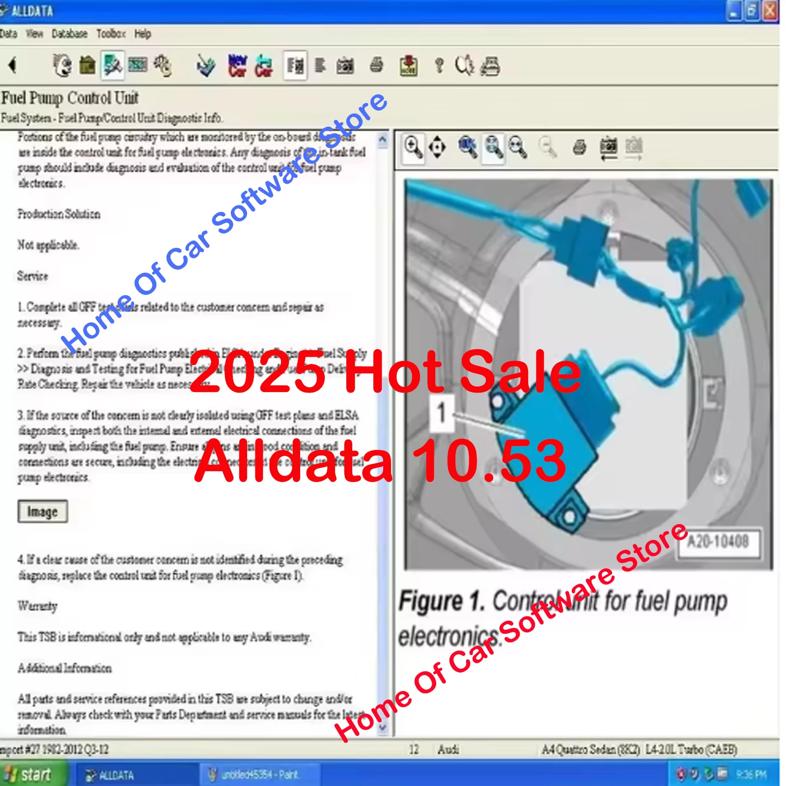 2025 Hot alldata 10.53 software autoreparatiesoftware Alle gegevenssetsoftware met bedradingsdiagram