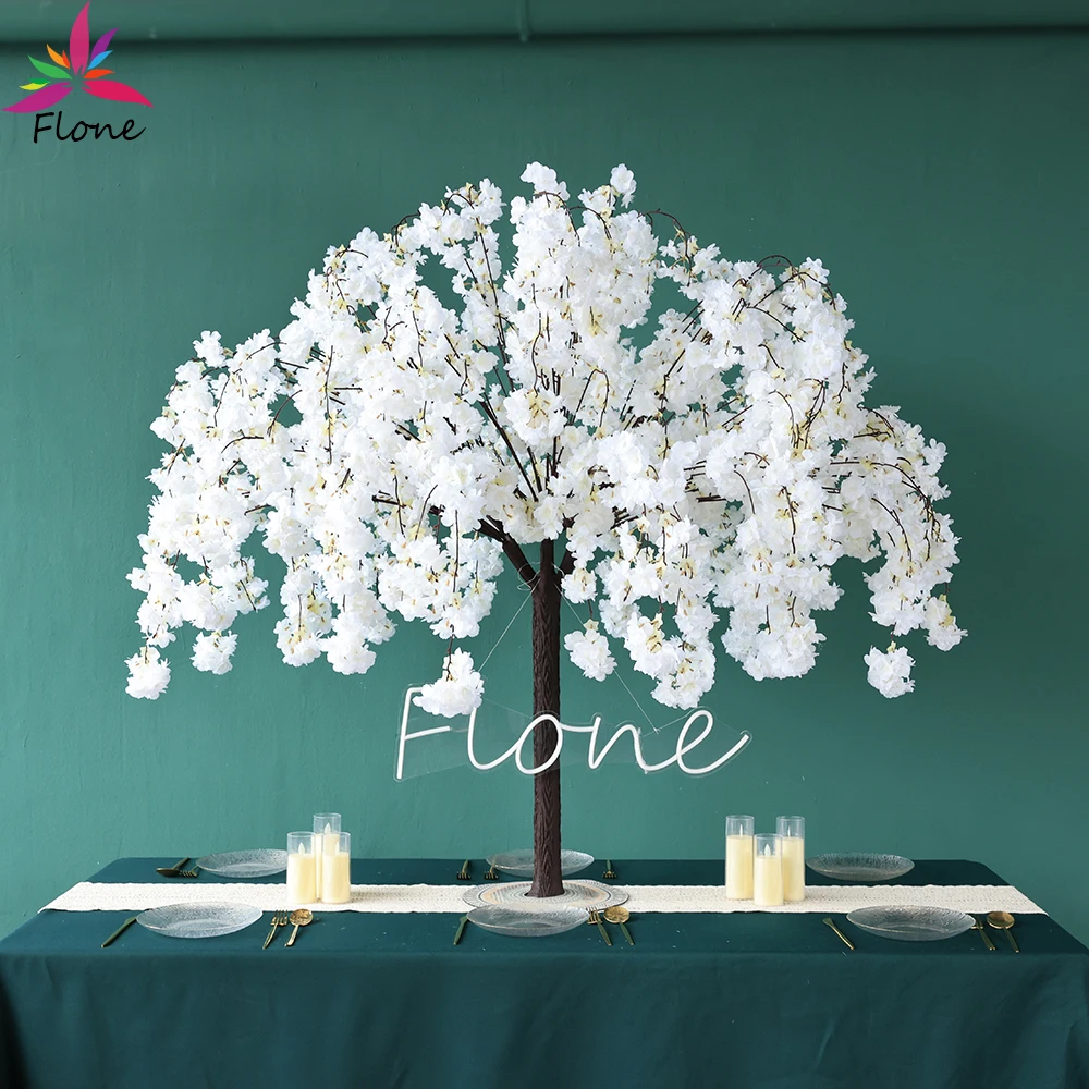 

Home Party Centerpiece Table Decortion Fake Cherry Blossom Tree Christmas Garden Decor Sztuczne Kwiaty Sakura Height 4.2ft