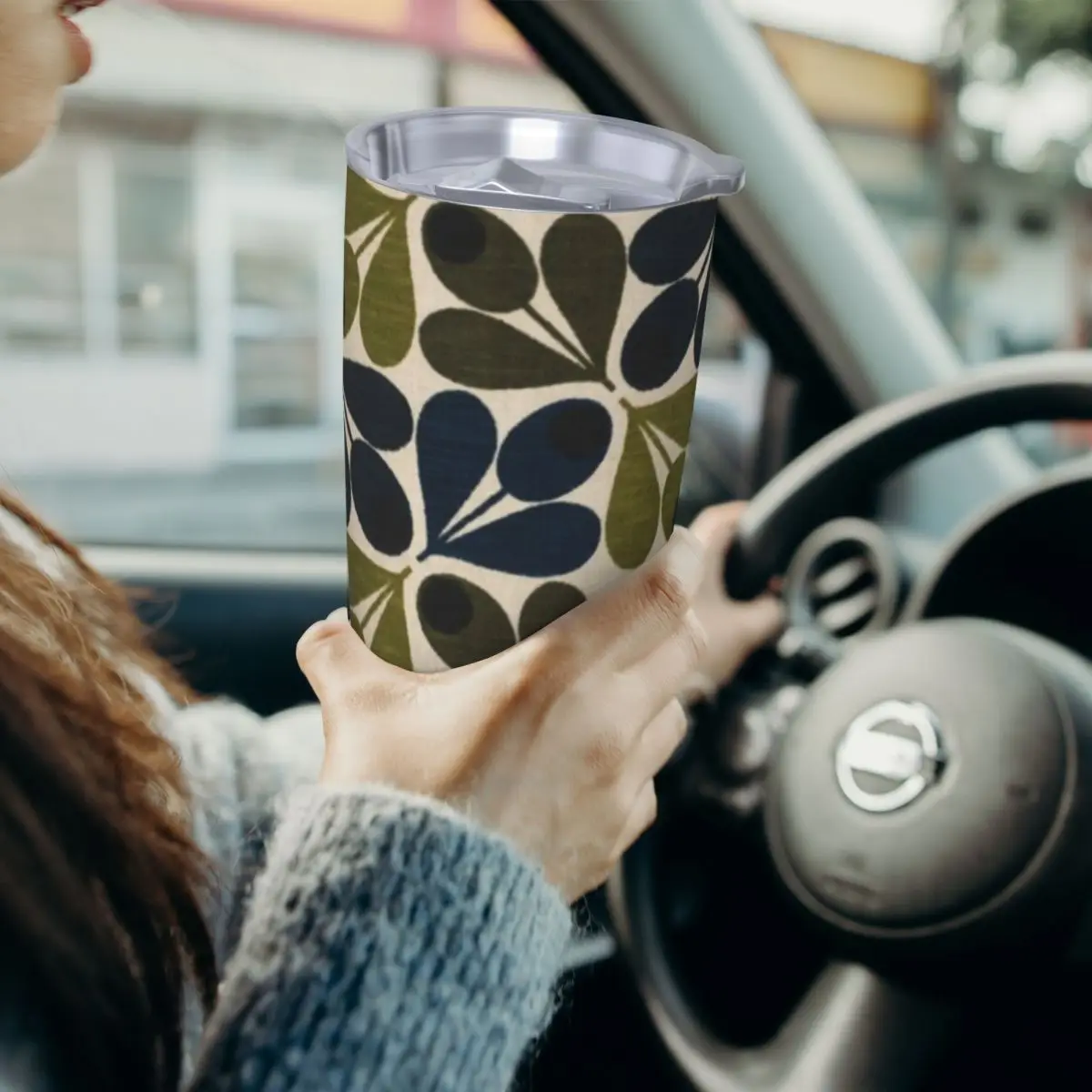 

Abstract Acorn - Orla Kiely Design Stainless Steel Tumbler Vacuum Insulated Mugs Thermal Cold Cup Straws With Lid 20oz