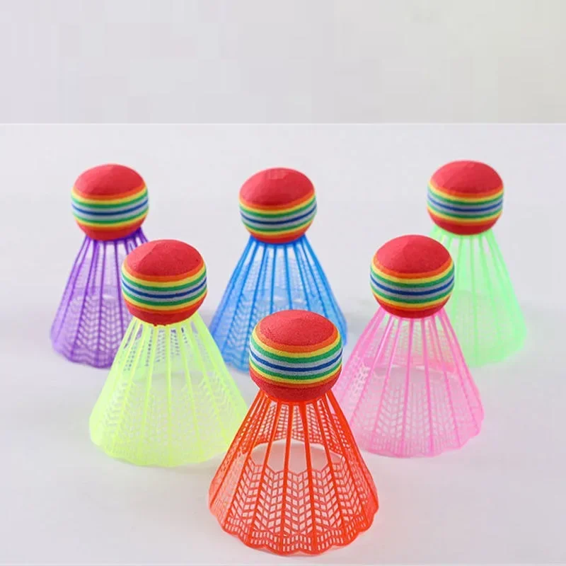 Een set spel Sport Grote kop Kleur Badminton Regenboog Plastic Tennis Gemengd Kinderen Volwassenen Kinderen Kloppend Binnen Speciaal China