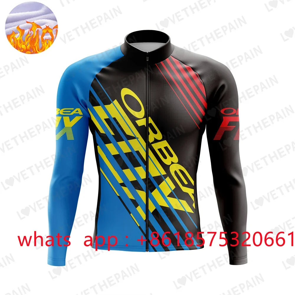 

ORBEAFOX Pro Winter Thermal Fleece Cycling Jersey Sets Long Sleeve Bicycle Clothing MTB Bike Wear Maillot Ropa Ciclismo Cycling