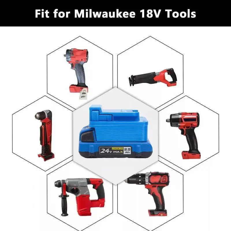 Batteries Converter Adapter For Kobalt 24v To For Dewalt/Bauer/Craftsman/RIDGID/Milwaukee Tools (without battery and tools)