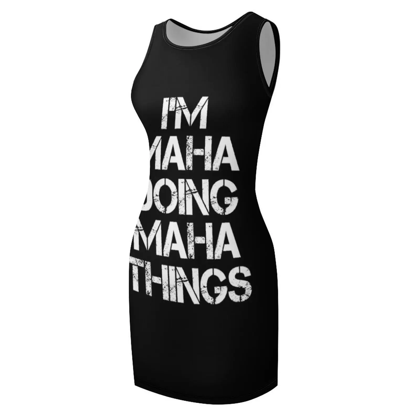Maha Name T Shirt - I'm Maha Doing Maha Things Name Gift Item Tee Sleeveless Sundress elegant guest wedding dress