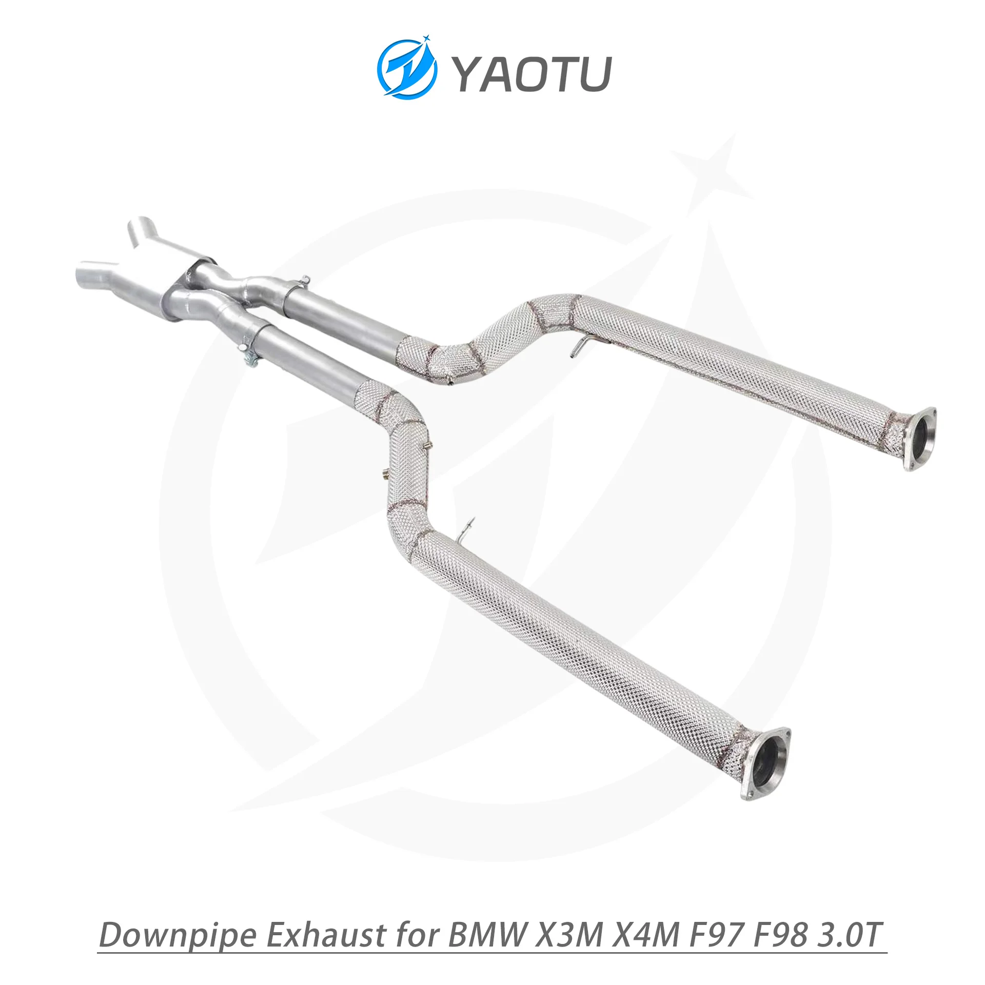 YT OEM 304 Stainless Steel Performance Racing Exhaust Pipes Equal Length Mid Pipe forX3M X4M F97 F98 3.0T Cars