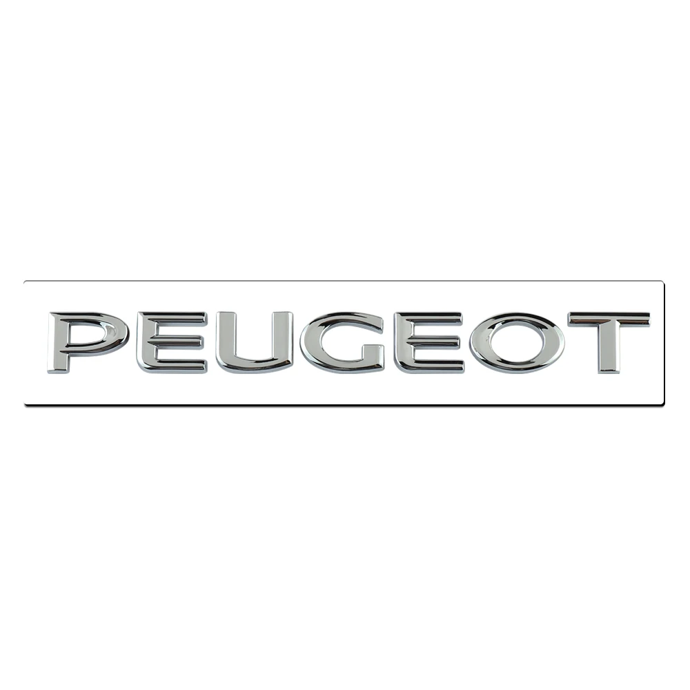 1pcs Auto Styling Decoration ABS Car Badge Sticker Exterior Accessories For Peugeot 407 2008 206 308 508 208 3008 207 307 107 T9