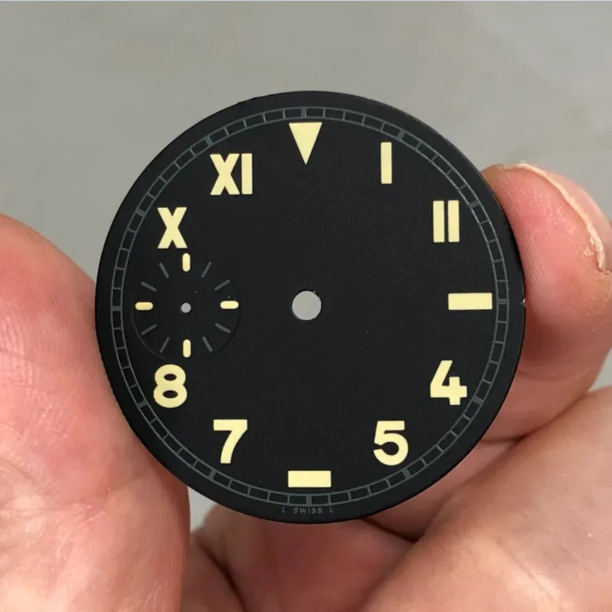 New 36mm Luminous Dial 45mm 316L Stainless Steel 6497 Case ST3600 Hands Fit ETA6497 / ST3600 Movement Watch Accessories BK0915