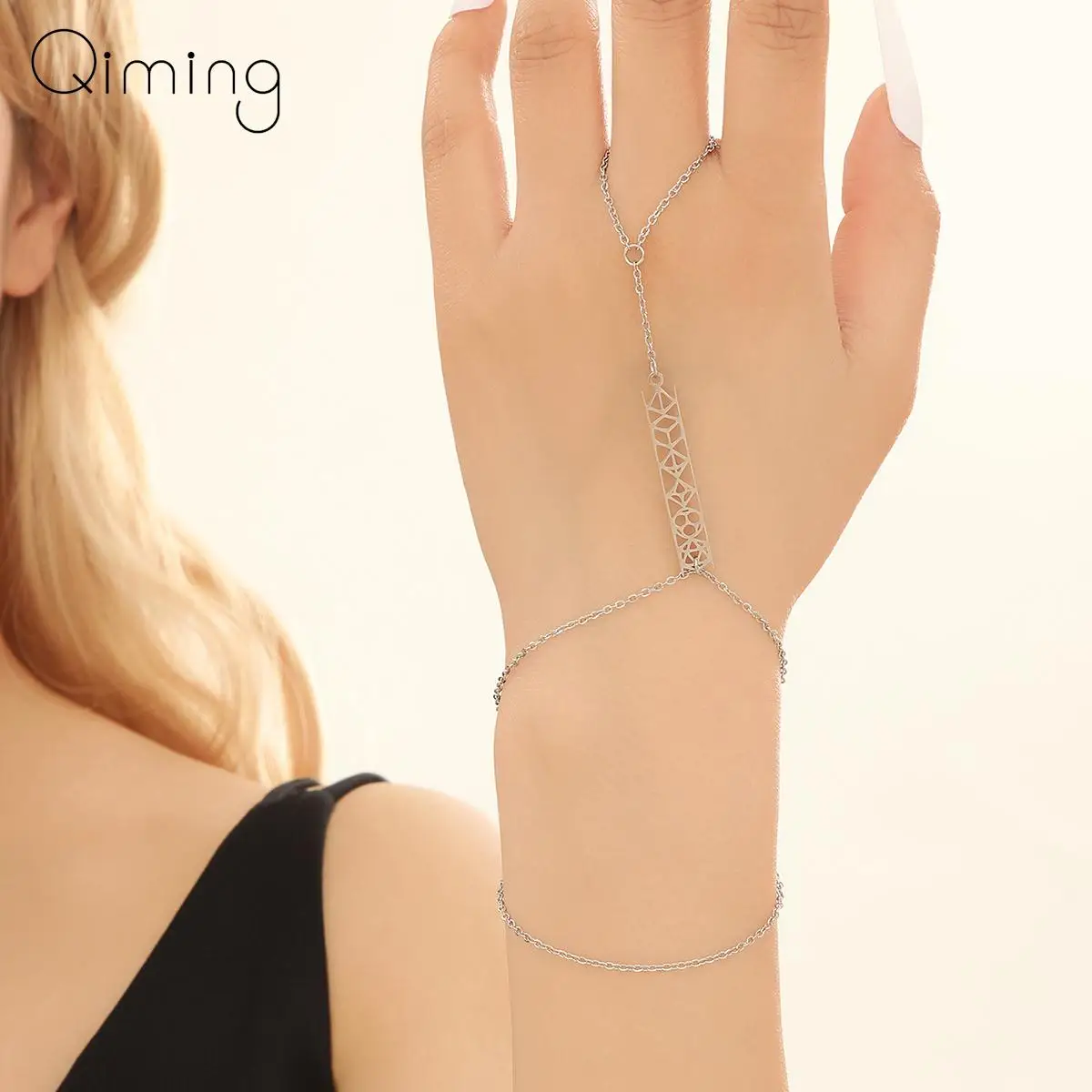 Unique Unity Dice Set Geometric Finger Bracelet For Women Vintage Bracelets & Bangles Gift Party Jewelry