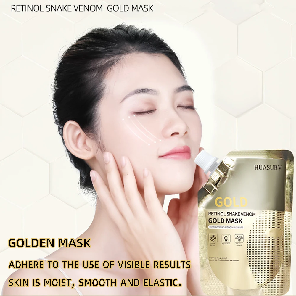 Gold Schlamm maske Mitesser Entferner große Poren Reinigung reinigende Gesichts maske T-Zone Nase schwarze Punkte schälen Maske Hautpflege produkte