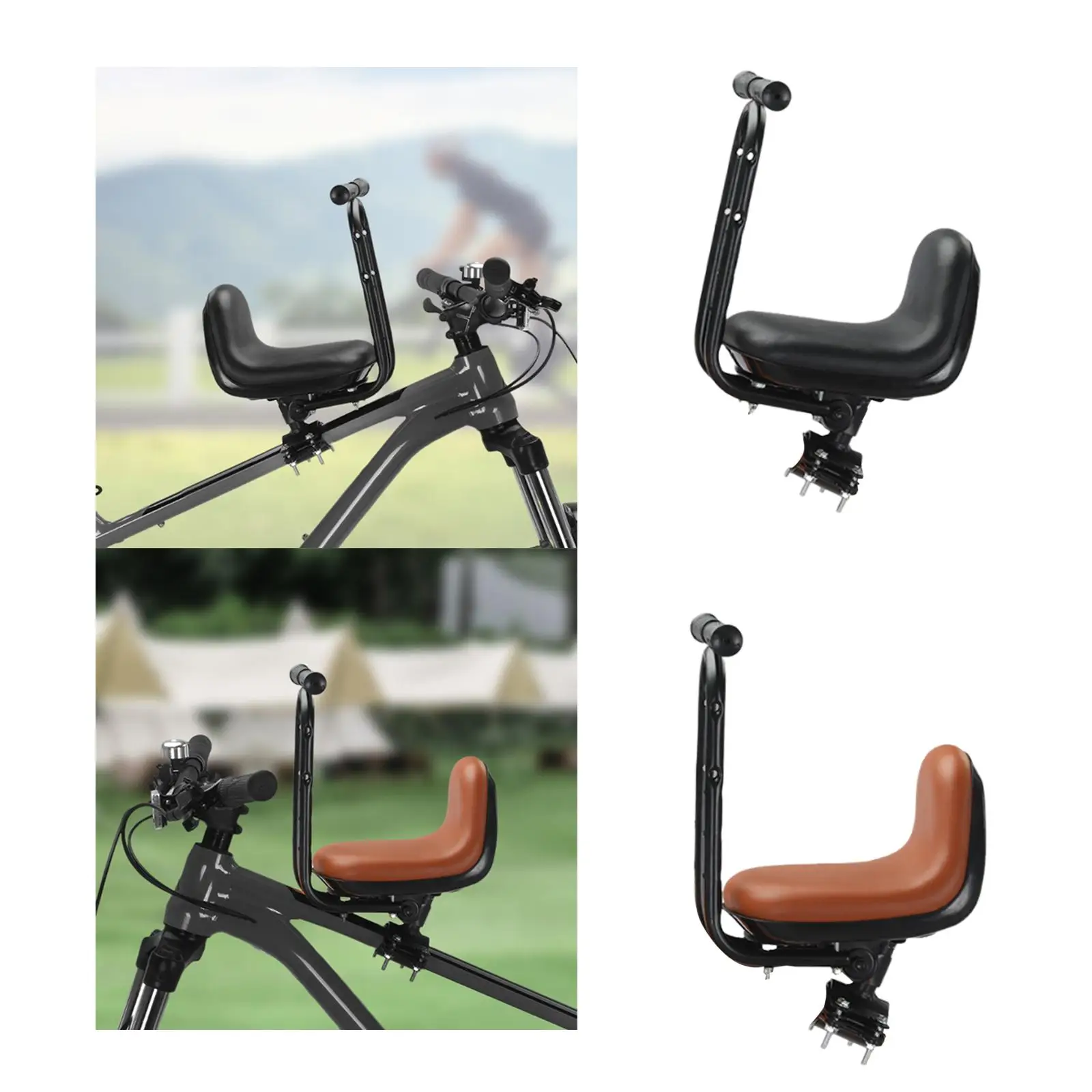 

Kids Bike Saddle Easy to Install Soft Saddle Front Mounted Removable for Riding Folding Bikes Cycling Bikes Road Bikes