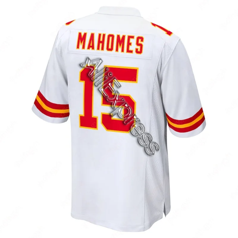 2024 Patrick Mahomes Chiefs Jersey #15 Absorb Sweat Training Outdoors Exercise Uniform Football For Men Jersey Oversized T-shirt