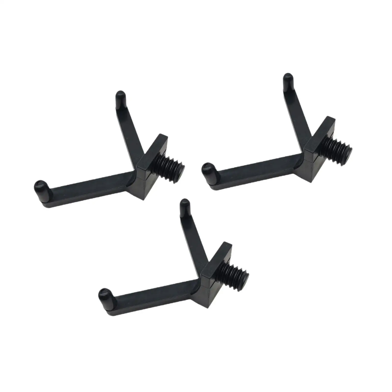 

3Pcs Shed Hanger Tool Storage Hooks Easily Install Accessory Black Lightweight for Shovels Rakes Multifunctional Space Saving