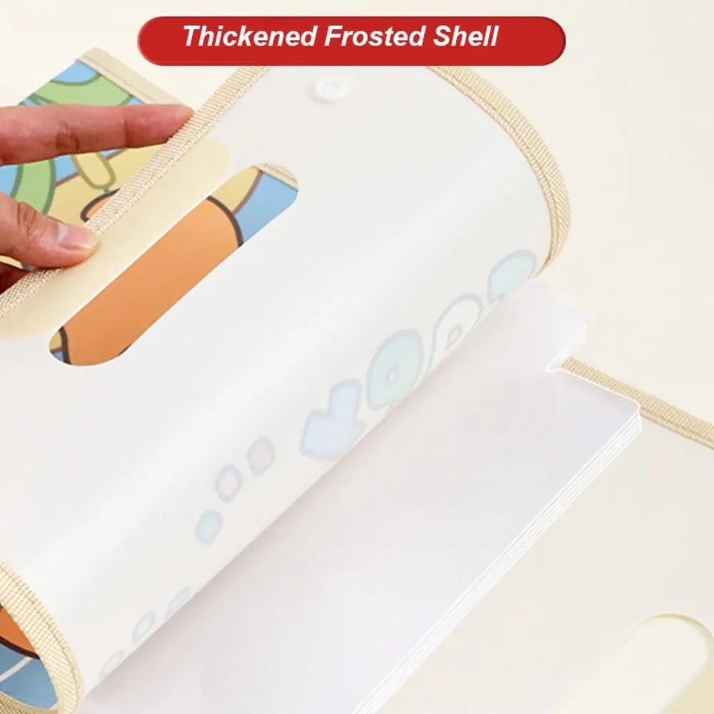 Cute Capybara A4 File Folder Cartoon Creative Test Paper Storage Folder Large Capacity 13 Pockets Document Bag